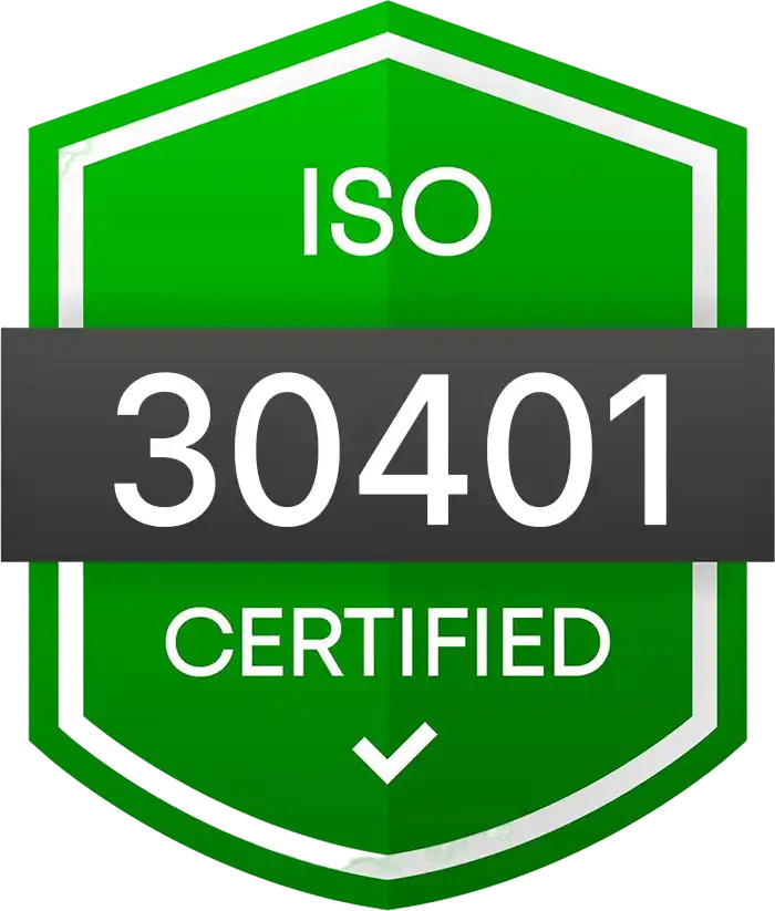 ISO 30401 Certified